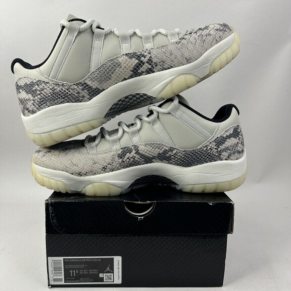 Nike Shoes Air Jordan 11 Low Retro “Light Bone Snakeskin” 2024 - Picture 3 of 8